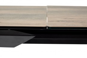 Стол CREMONA 140 KL-61 под дерево, итальянская керамика/ черный каркас, ®DISAUR в Троицке - troick.mebel24.online | фото 6