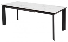 Стол CREMONA 140 MATTE STATUARIO Белый мрамор матовый, керамика/ черный каркас, ®DISAUR в Троицке - troick.mebel24.online | фото 5