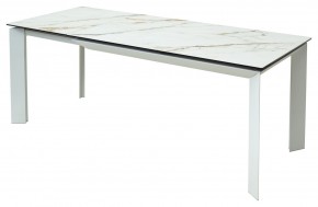 Стол CREMONA 160 KL-188 Контрастный мрамор / белый каркас, ®DISAUR в Троицке - troick.mebel24.online | фото 3