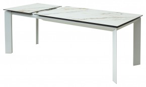 Стол CREMONA 160 KL-188 Контрастный мрамор / белый каркас, ®DISAUR в Троицке - troick.mebel24.online | фото 6