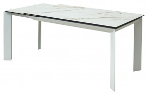Стол CREMONA 160 KL-188 Контрастный мрамор / белый каркас, ®DISAUR в Троицке - troick.mebel24.online | фото 7
