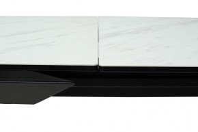 Стол CREMONA 160 KL-99 Белый мрамор матовый, итальянская керамика / черный каркас, ®DISAUR в Троицке - troick.mebel24.online | фото 4