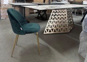 Стол ENNA 220 KL-188 Контрастный мрамор матовый, итальянская керамика/ каркас цвета шампань, ®DISAUR в Троицке - troick.mebel24.online | фото 7