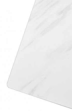 Стол FONDI 180 MARBLES KL-99 Белый мрамор матовый, итальянская керамика/ черный каркас, ®DISAUR в Троицке - troick.mebel24.online | фото 6