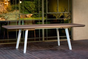 Стол Гармония раздвижной (Harmony Extendable) белый-капучино в Троицке - troick.mebel24.online | фото 2