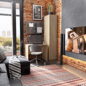 Стол КАСТОР письменный 80х50, цвет Дуб Сонома в Троицке - troick.mebel24.online | фото 3