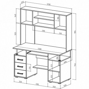 Стол компьютерный Амбер-19 в Троицке - troick.mebel24.online | фото 2