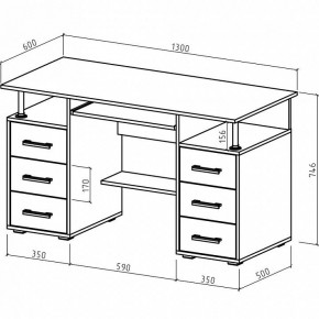 Стол компьютерный Амбер в Троицке - troick.mebel24.online | фото 3