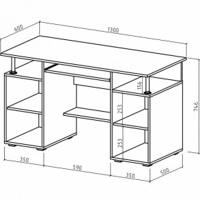 Стол компьютерный Амбер в Троицке - troick.mebel24.online | фото 3