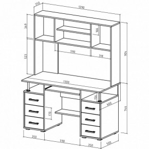 Стол компьютерный Амбер в Троицке - troick.mebel24.online | фото 3