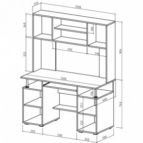 Стол компьютерный Амбер в Троицке - troick.mebel24.online | фото 3