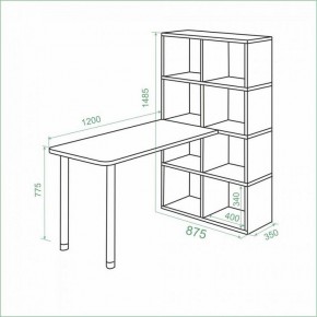 Стол компьютерный Bartolo в Троицке - troick.mebel24.online | фото 3