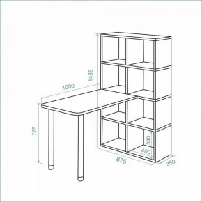 Стол компьютерный Bartolo в Троицке - troick.mebel24.online | фото 3