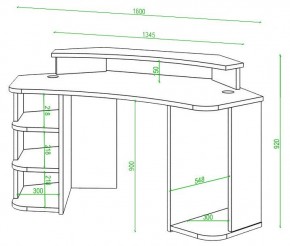 Стол компьютерный Домино Lite СК-160 в Троицке - troick.mebel24.online | фото 2