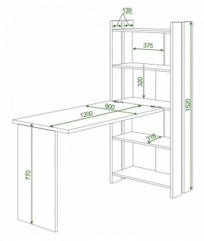 Стол компьютерный Домино Lite СТЛ-ОВ+С120Прям без тумбы в Троицке - troick.mebel24.online | фото 2