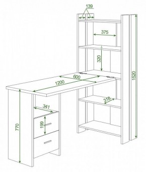 Стол компьютерный Домино Lite СТЛ-ОВ+С120Р в Троицке - troick.mebel24.online | фото 2