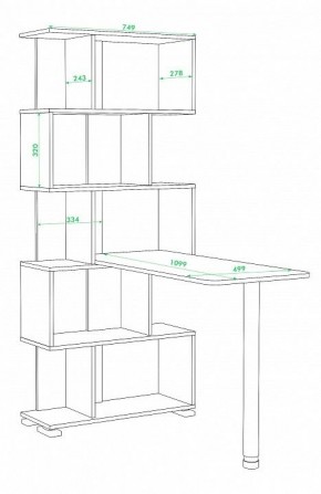 Стол компьютерный Домино нельсон СЛ-5СТ в Троицке - troick.mebel24.online | фото 2