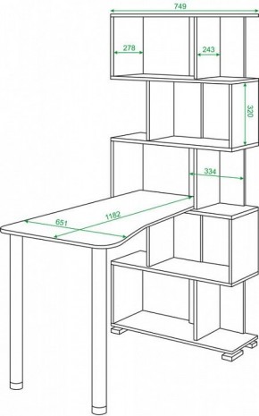 Стол компьютерный Домино нельсон СЛ-5СТ-2 в Троицке - troick.mebel24.online | фото 2