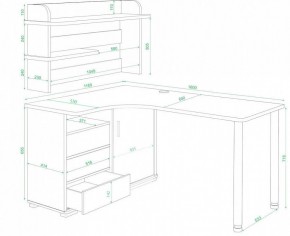 Стол компьютерный Домино нельсон СР-145М в Троицке - troick.mebel24.online | фото 2