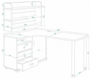 Стол компьютерный Домино нельсон СР-165М в Троицке - troick.mebel24.online | фото 2