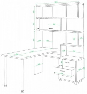 Стол компьютерный Домино нельсон СР-420/130 в Троицке - troick.mebel24.online | фото 2