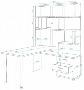 Стол компьютерный Домино нельсон СР-420/130 в Троицке - troick.mebel24.online | фото 2