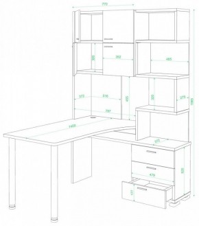 Стол компьютерный Домино нельсон СР-500М/140 в Троицке - troick.mebel24.online | фото 2