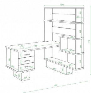 Стол компьютерный Домино нельсон СР-520 в Троицке - troick.mebel24.online | фото 2