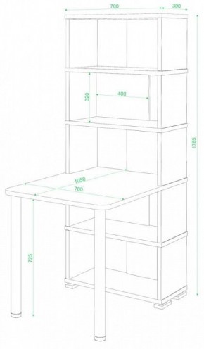 Стол компьютерный Домино СБ-10М/5 в Троицке - troick.mebel24.online | фото 2