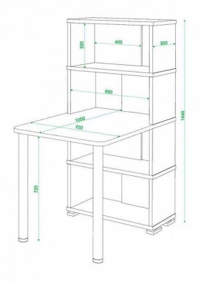 Стол компьютерный Домино СБ-10М4 в Троицке - troick.mebel24.online | фото 3