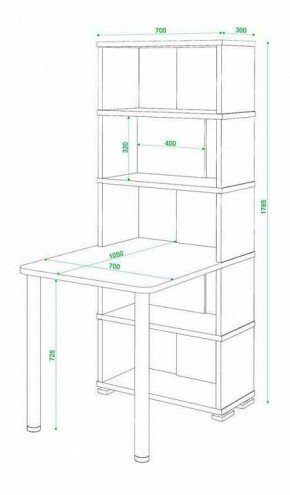 Стол компьютерный Домино СБ-10М5 в Троицке - troick.mebel24.online | фото 3