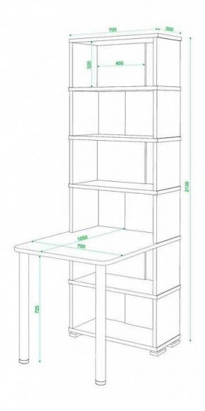 Стол компьютерный Домино СБ-10М6 в Троицке - troick.mebel24.online | фото 3