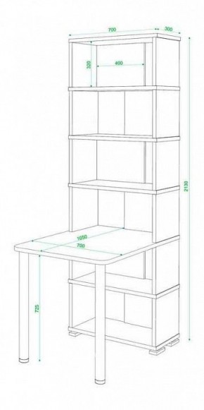 Стол компьютерный Домино СБ-10М6 в Троицке - troick.mebel24.online | фото 4