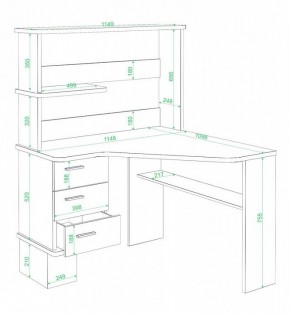 Стол компьютерный Домино СД-45 в Троицке - troick.mebel24.online | фото 2