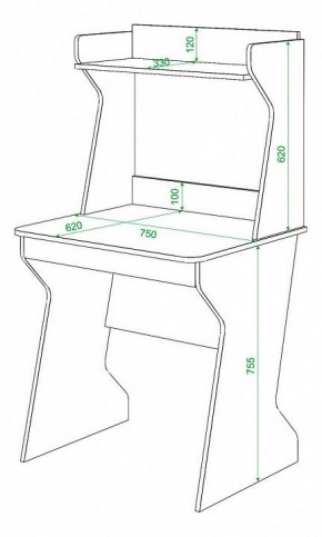 Стол компьютерный Домино СК-11 в Троицке - troick.mebel24.online | фото 3