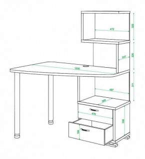 Стол компьютерный Домино СКМ-60 в Троицке - troick.mebel24.online | фото 5