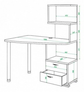 Стол компьютерный Домино СКМ-60 в Троицке - troick.mebel24.online | фото 5
