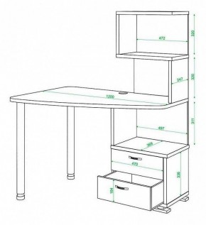 Стол компьютерный Домино СКМ-60 в Троицке - troick.mebel24.online | фото 5
