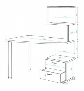Стол компьютерный Домино СКМ-60 в Троицке - troick.mebel24.online | фото 2