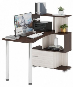 Стол компьютерный Домино СЛ-5-3СТ-2+БД в Троицке - troick.mebel24.online | фото 2