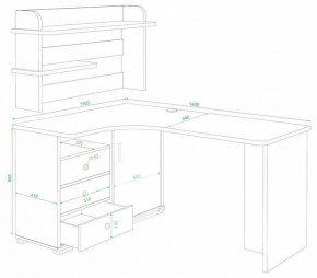 Стол компьютерный Домино СР-145 в Троицке - troick.mebel24.online | фото 2