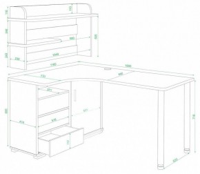 Стол компьютерный Домино СР-145М в Троицке - troick.mebel24.online | фото 3