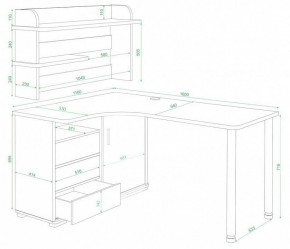 Стол компьютерный Домино СР-145М в Троицке - troick.mebel24.online | фото 3