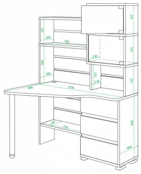 Стол компьютерный Домино СР-322 в Троицке - troick.mebel24.online | фото 2