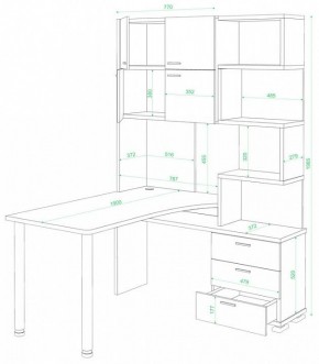 Стол компьютерный Домино СР-500М/190 в Троицке - troick.mebel24.online | фото 2