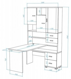 Стол компьютерный Домино СР-620/140 в Троицке - troick.mebel24.online | фото 2