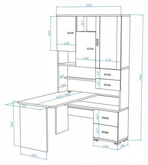 Стол компьютерный Домино СР-620-160 в Троицке - troick.mebel24.online | фото 2