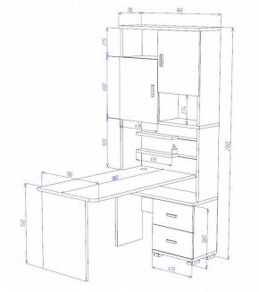 Стол компьютерный Домино СР-720/180 в Троицке - troick.mebel24.online | фото 2