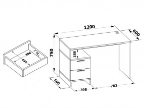 Стол компьютерный КСТ-114 в Троицке - troick.mebel24.online | фото 4