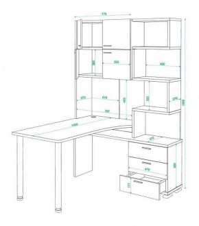 Стол компьютерный Латте СР-500М140 в Троицке - troick.mebel24.online | фото 3